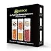 Food Storage Container, MCIRCO Air-Tight Cereal & Dry Food Storage Set- 6 Piece Set with Free 20 Pcs Chalkboard Labels - Food Grade Durable Plastic BPA Free - Keep Food Dry & Fresh with Easy Lock