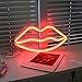 LED Neon Light Signs,Wall Decor Holiday Decor Light for Kids' Room Decorations Birthday Party Light (Lip)
