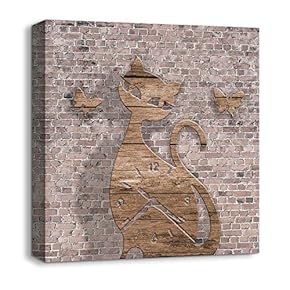 Canvas Wall Art Wood Feature Abstract...
