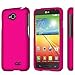 LG Optimus L70 (Metro PCS) Slim Light Hybrid Snap On Non-Slip Matte Hard Case Protex Rubberized Rubber Coating Protective Case - Rose Pink - Retail Packaging