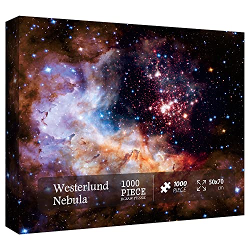 Space Puzzle 1000 Pieces Adult Solar System Galaxy Puzzle Hubble