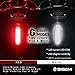 SIGEM Bike Tail Light, Headlight, Ultra Bright & USB Rechargeable, Bicycle Flashing Rear taillight, LED Safety Warning Strobe Head Light, Also for Helmet and Backpack 120 Lumens (Red-White)