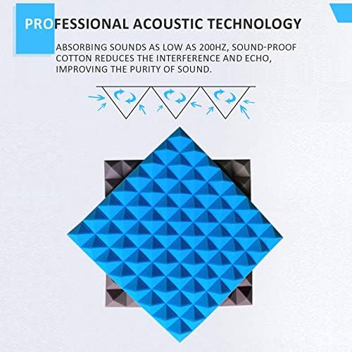 Acoustic foam pyramid for studio sound management.