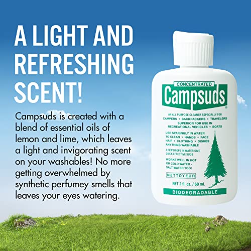 CONCENTRATED CAMPSUDS Outdoor Soap Environmentally Conscious Camping