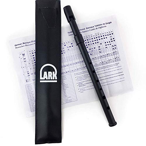 Lark Polymer Irish Penny Tin Whistle in Key Of C/D - Includes Case (Key Of D)