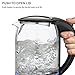Brewberry Cordless Electric Glass Kettle 1.7l, Auto Shut-Off Feature w/Boil-Dry Protection, 1500W, For Office and Home Use