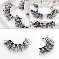 Veleasha Colored Lashes 5D Fluffy Faux Mink Lashes