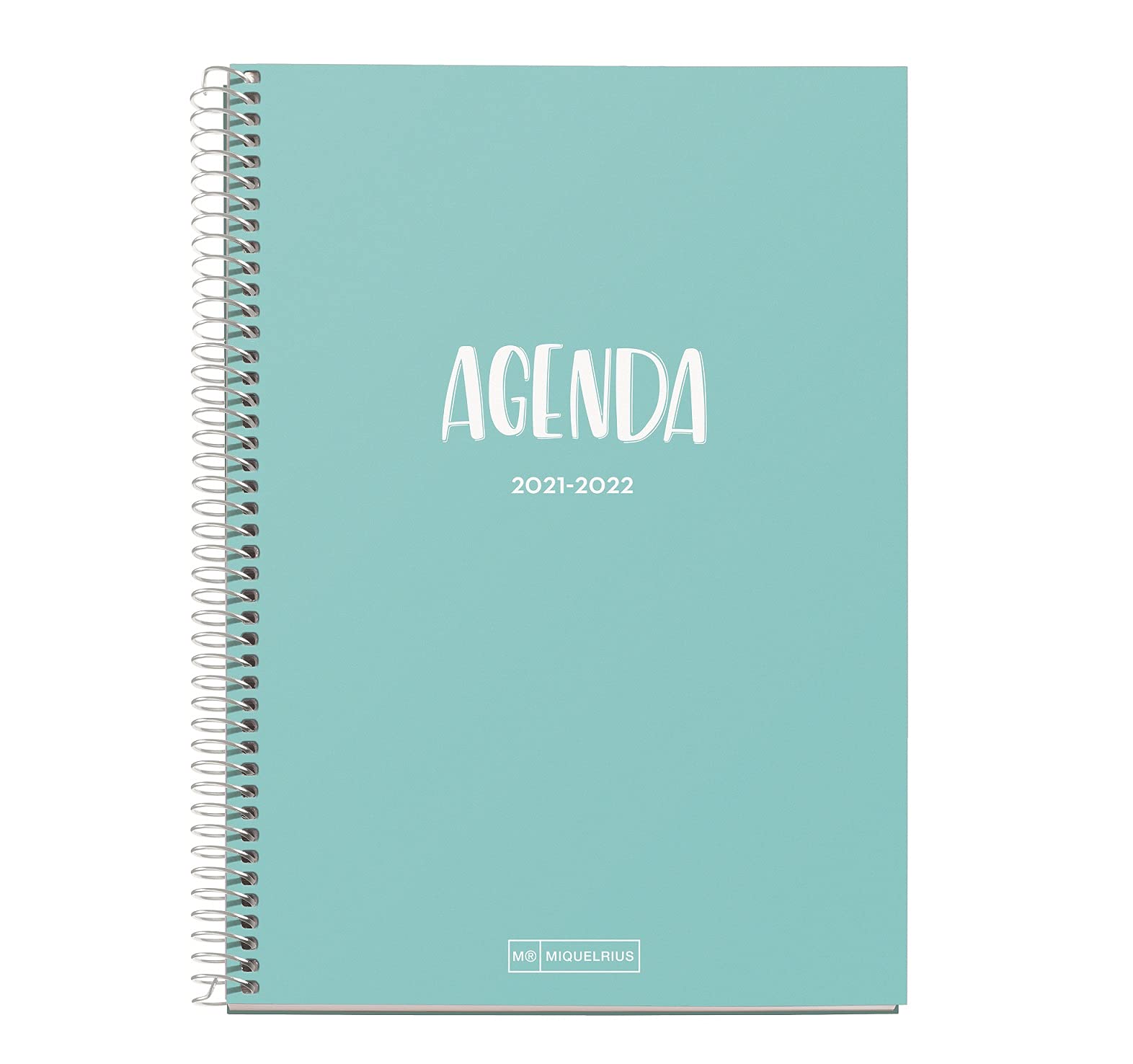 Miquelrius - School Calendar 2021-2022, Plus Size 15 x 21.3 cm, Day Page, School Blue, Spanish Language