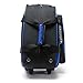 Pyramid Path Deluxe Double Roller with Oversized Accessory Pocket Bowling Bag (Black/Royal Blue)