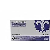 KingSeal NitrileSelect Exam Gloves, Medical Grade, Powder Free, 3 MIL Thickness, Violet Blue, Chemo Drug & Fentanyl Tested