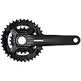 SHIMANO 9-Speed Mountain Bicycle Crank Set - FC-MT210-3 (Black - 170MM, 40-30-22T W/CG)