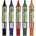 Pilot V Board Master Refillable Dry-Erase Markers, Medium Chisel Tip, Assorted Color Inks, 5 Count