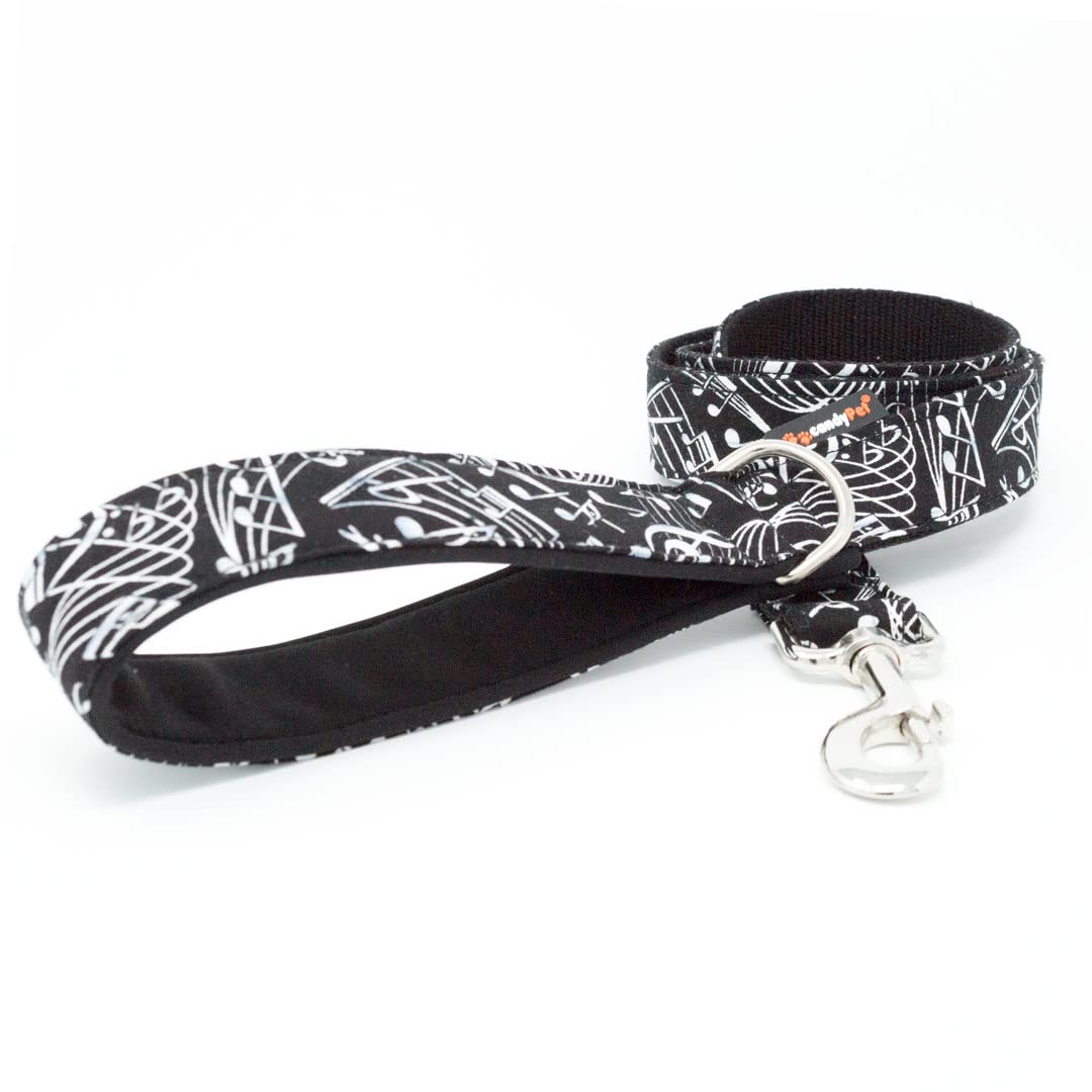 candyPet - Dog Leash - 120 cm Cotton with Padded Soft Shell Handle, Music