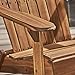 Christopher Knight Home Malibu Outdoor Acacia Wood Adirondack Rocking Chairs, 2-Pcs Set, Natural Stained