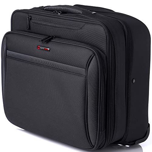 Alpine Swiss Rolling Laptop Briefcase Wheeled Overnight Carry on Bag Up to 15.6 Inches Notebook