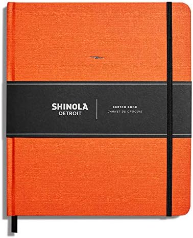 Shinola Journal, HardLinen, Plain, Sunset Orange (8 x 9.25) Hardcover – May 1, 2018
