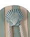 Tumbler Home-Tropical Flip Flop Wall Hooks - Set of 2-10 Inch Tall with Seashell and Starfish Accents