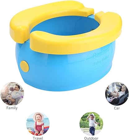 Bebe Puericulture Pots Pot Pour Bebe Toilettes Pour Enfants Portable Siege De Pot Toilette De Voyage Toilette Pliable En Forme De Pour Les Enfants Avec Sacs Et 1 Sac De