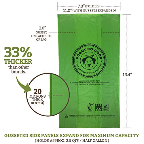 Biodegradable Dog Poop Bags Compostable Dog Waste Bags 100 Plastic