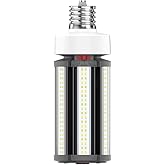 Satco S23150 Hi-Pro Wattage and Color Temperature Selectable LED Corncob Lamp, HID Replacement, EX39 Base, 63W/54W/45W, 3000K