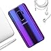 FLOVEME Samsung Luxury Gradient Case for Galaxy S9 Change Color Ultra Thin Fit Slim Clear Hard Cover for Women Men Phone Bumper Support Wireless Charger Anti-Drop, Transparent Purple