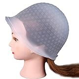 Lookatool Professional Salon Reusable Hair Colouring Highlighting Dye Cap Hat Hook Frosting Tipping (Clear)