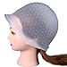 Lookatool Professional Salon Reusable Hair Colouring Highlighting Dye Cap Hat Hook Frosting Tipping (Clear)