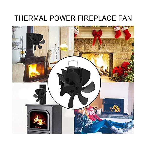 EastMetal Ventilador para Chimenea de Pared, Ventilador de Estufa de