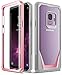 Galaxy S9 Case, Poetic Guardian [Scratch Resistant Back] [360 Degree Protection] Full-Body Rugged Clear Hybrid Bumper Case with Built-in-Screen Protector for Samsung Galaxy S9 Pink