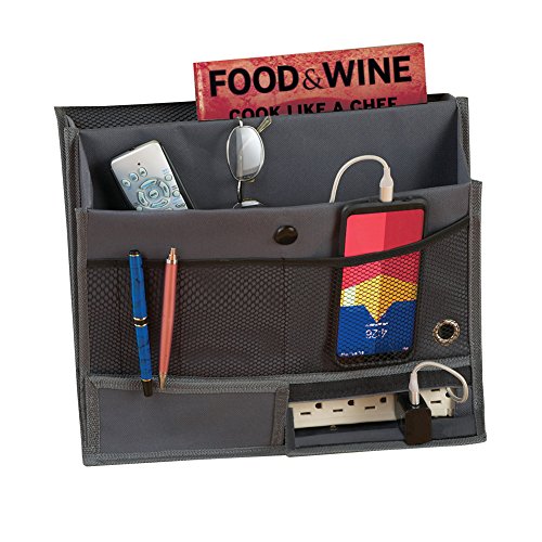 image for Collections Hanging Bedside Storage Caddy Organizer for Books, Phone, 