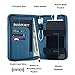 Phone Charging Passport Holder with Removable Fast Charging Power Bank that holds money, cards, phone, travel docs- RFID Blocking - Compatible with All Phones - Travel Accessories (Cerulean)