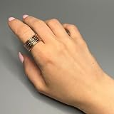 VIE Boho Chic Adjustable Pure Copper Ring for Men & Women - Unique Jewelry view 4