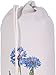 Plastic Carrier Grocery Bag Holder Dispenser - Large, Vintage Cornflower,