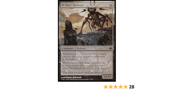 Magic The Gathering It That Betrays Rise Of The Eldrazi Single Cards Amazon Canada Magic The Gathering It That Betrays Rise Of The Eldrazi Single Cards Amazon Canada
