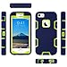 ULAK iPhone 5S Case, iPhone 5 Case, iPhone SE Case (2016 Released), Heavy Duty Shockproof Sport Rugged Drop Resistant Dustproof Protective Cover for iPhone 5/5S/SE, Navy (Not fit iPhone SE 2020 2022)