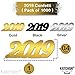 2019 Confetti | Pack of 1000, 1.5 Ounce - Graduation Party Supplies 2019 | Graduation Confetti 2019 | Anniversary | Graduation Table Decorations | Graduations Decorations 2019 | Gold Black Silver