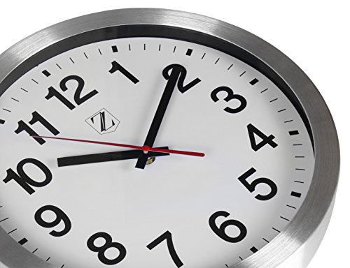 image for Zoyer Large Wall Clock 12 Inch Round Non-Tick Silent Decorative Wall C