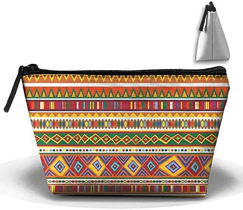 African Pattern Pouch Makeup Organizer Cosmetic Bag Storage for Women
