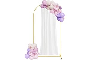 FANPROMS Gold Wedding Arch Stands 7.2FT Metal Balloon Arch Stand Balloon Arches Backdrop Stand Set for Birthday Party Metal A