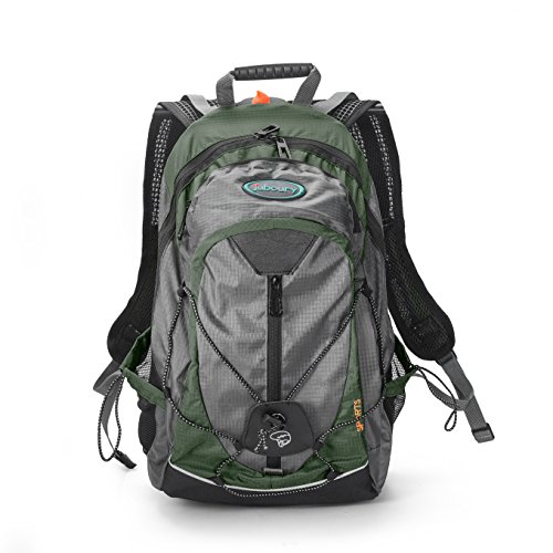 Juboury Hydration Backpack Air Cooling 3D Back Support Design Hydration Rucksack Bag with All Weather Cover for Running, Hiking, Biking Outdoor Sports and Daily Use (Green)