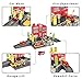 Liberty Imports Fire Station Parking Garage Toy Playset with 4 Rescue Vehicles, Car Wash, Lift, Gas Station and Accessories