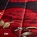 3 Piece Set Box Stitched Red Rose and Rings Prints 3d Comforter Set (Y02) Queen