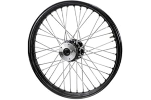 Black Front 40 Spoke Wheel 21"x 2.15" fits Harley FXST, FXDWG, 1984-1999 fits Moto Iron Springers