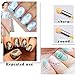 PrettyDiva Nail Art Brush - Dual Tipped Ombre Nail Art Sponge Brush for DIY Gradient Blooming UV Gel Nails -Blue