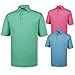 FootJoy Heather Pinstripe Lisle Golf Polo