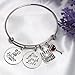 LParkin 60th Birthday Gifts for Women Sister Gifts for Her Stainless Steel Expandable Bangle