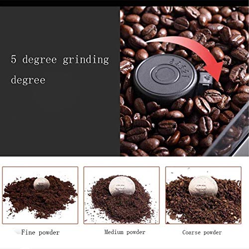 YQGOO Vollautomatische One-Touch-Kaffeemaschine mit My Coffee Memory und Milk System Grinder - Schwarz – Bild 5