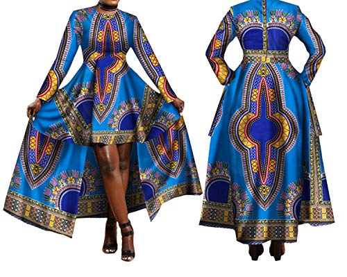 2019 African Dresses for Women Print Batik Sexy Long Dress Traditional Clothing,181,4XL