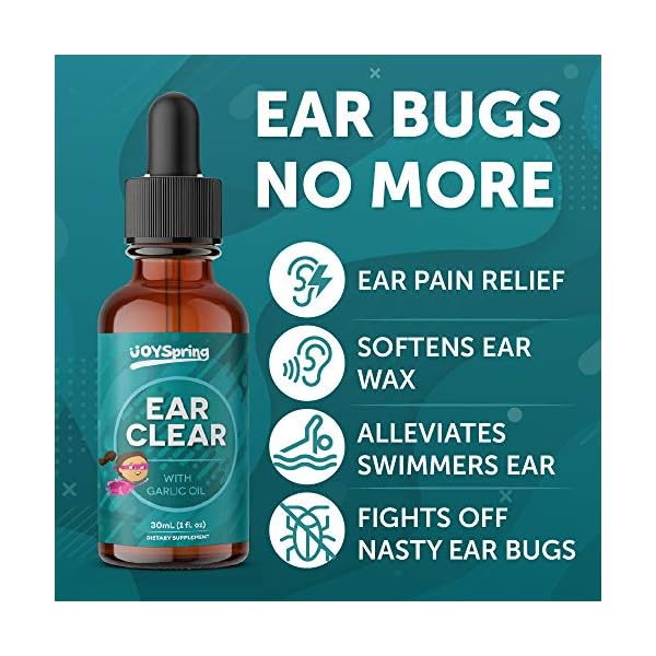 Mullein Garlic Oil Ear Drops Swimmers Ear Drops for Kids