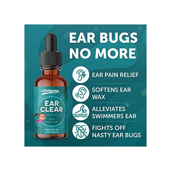 Mullein Garlic Oil Ear Drops Swimmers Ear Drops for Kids